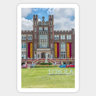 Marquette Hall Loyola University New Orleans by Debra Martz Sticker